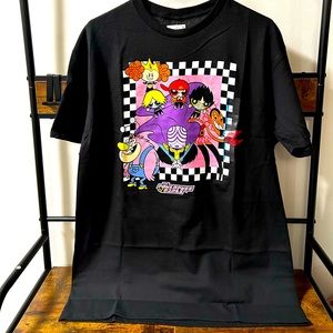 PowerPuff Girls & Mojo Jojo Black T-Shirt